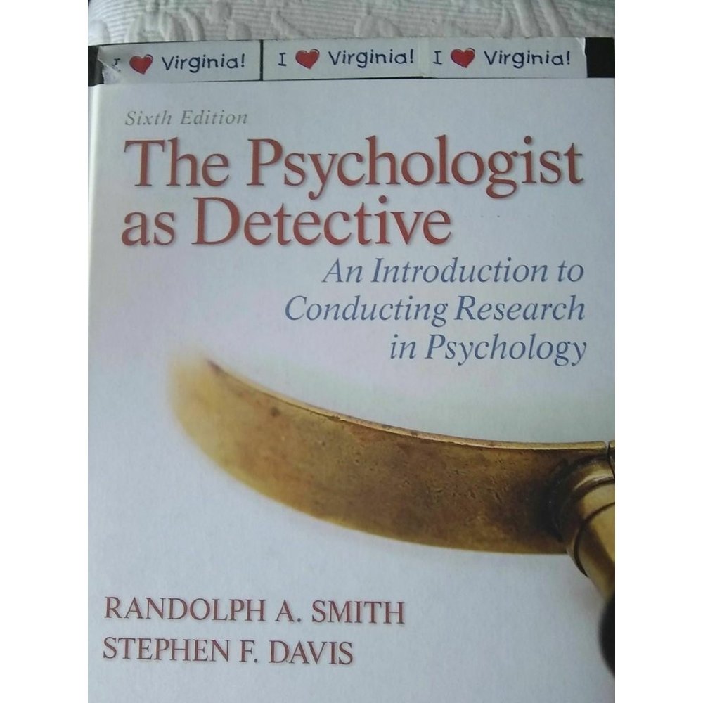 The psychologist as Detective 6th edition instructor edition